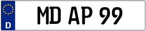 Trailer License Plate
